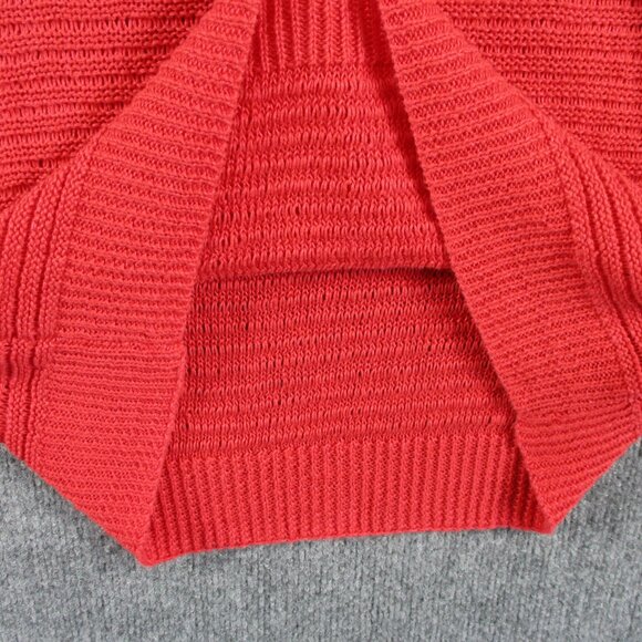 Ralph Lauren Sweater Womens XL Pink Linen Loose Knit Pull Over Beach Preppy LRL - Picture 6 of 11